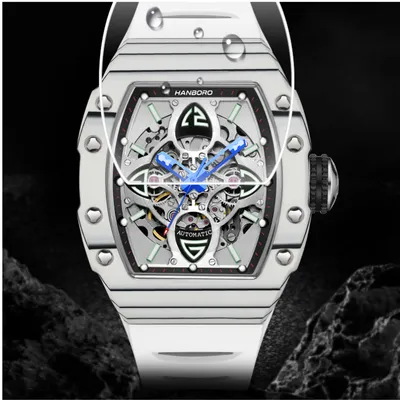 HANBORO 989-1 Automatic Skeleton Mechanical Watch