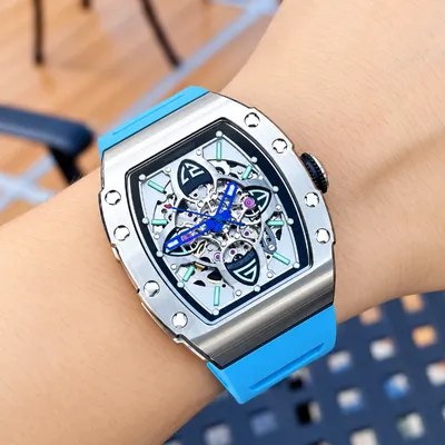 HANBORO 989-1 Automatic Skeleton Mechanical Watch