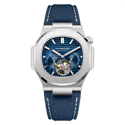 HANBORO Nautilus Steel King Series Men's Fully Automatic Mechanical Watch