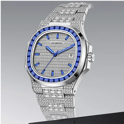 HANBORO Man Tian Xing Series Men's Fully Automatic Mechanical Watch Full Diamond Watch