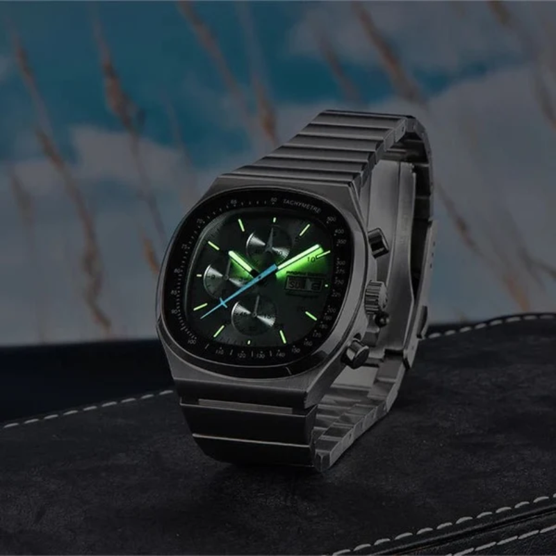 Pagani Design Silver Dial Chronograph Men's Watch
