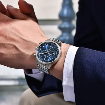 Pagani Design Chronograph Blue Dial Men's Watch