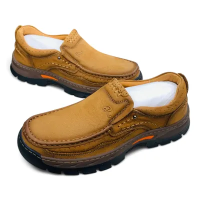 Men’s Leather Loafers with Rugged Outsole – Style and Adventure