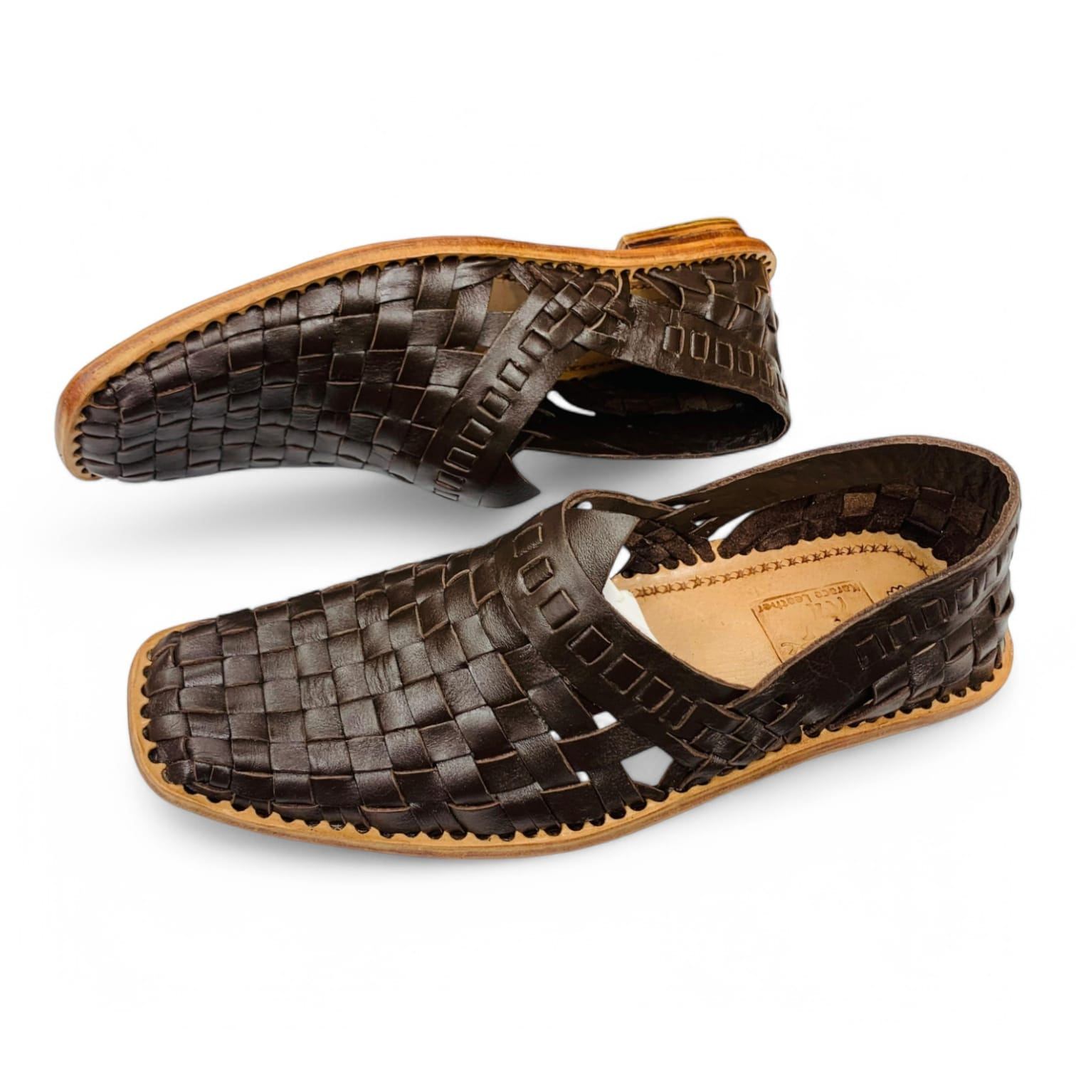 Authentic Mexican Leather Huaraches – Handwoven Comfort Slides