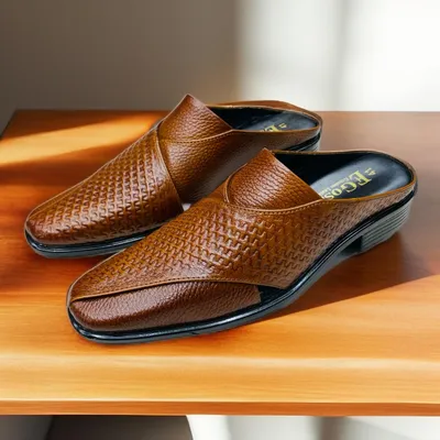 Men’s Genuine Leather Mules – Comfortable & Stylish – Available in footmax