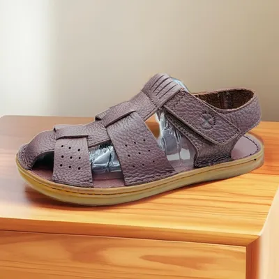 Men’s Brown Leather Fisherman Sandals – Adjustable Straps/DR. martens