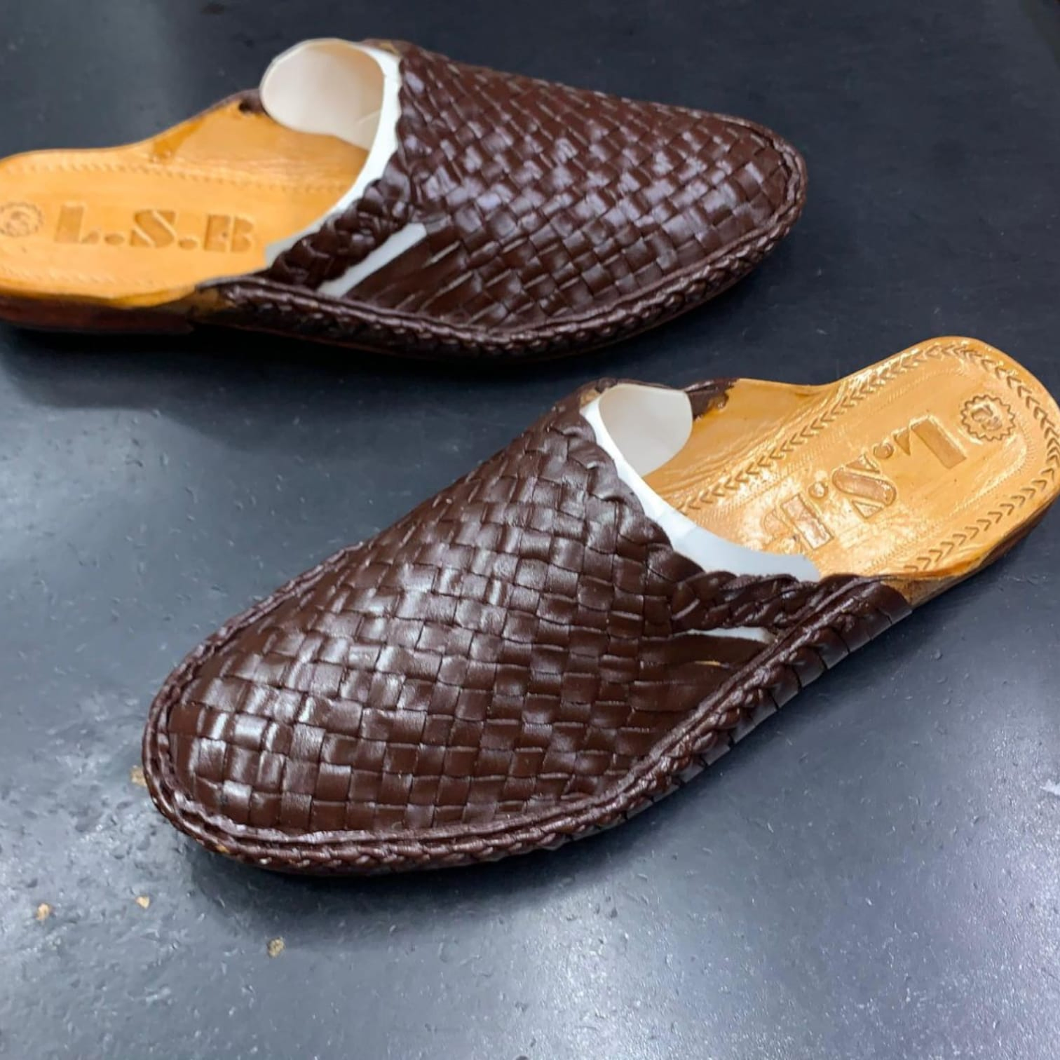 Desi Hangover Men’s Handcrafted Woven Leather Casual Mules – Daily Style