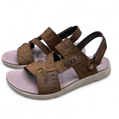 SCCO Men’s Black & Grey Sporty Sandals