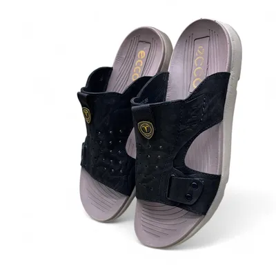 ECCO Men’s Brown Slip-On Comfort Sandals