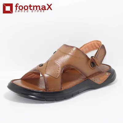 Men Dr sandals, comfortable layer leather sandals for men
