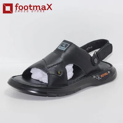 Men Dr sandals, comfortable layer leather sandals for men