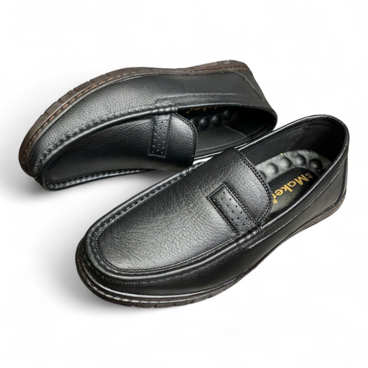 Pure Leather Black & Coffee Men’s Loafers | Office Casual Shoes  Leather (EU 40-44)