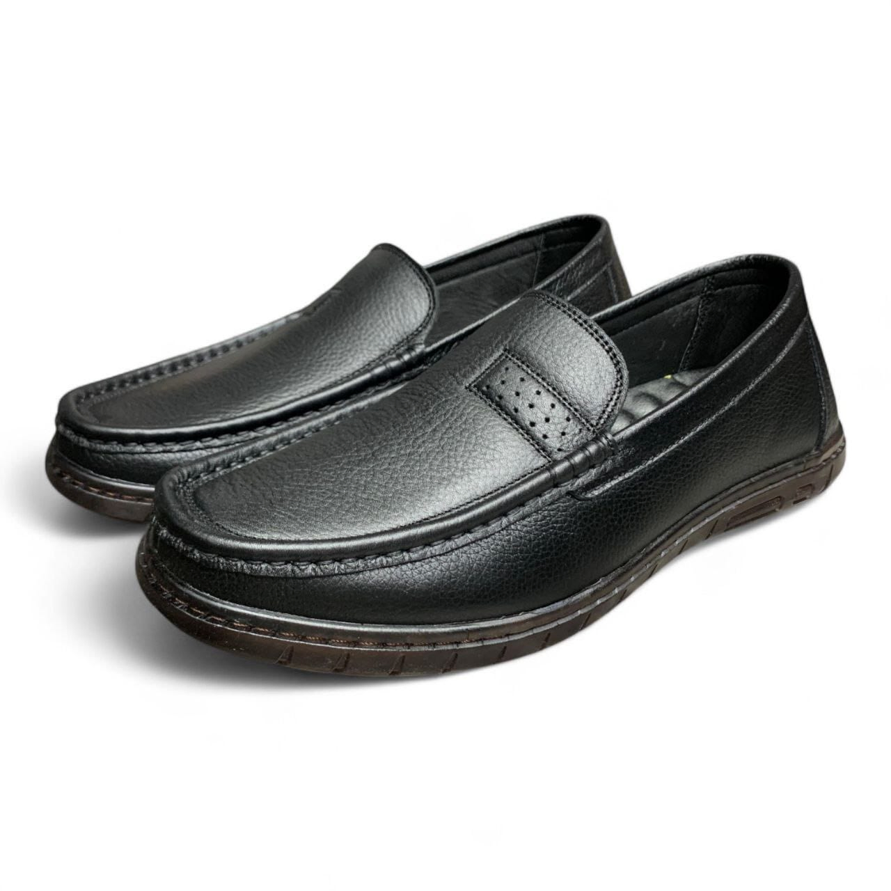 Pure Leather Black & Coffee Men’s Loafers | Office Casual Shoes  Leather (EU 40-44)