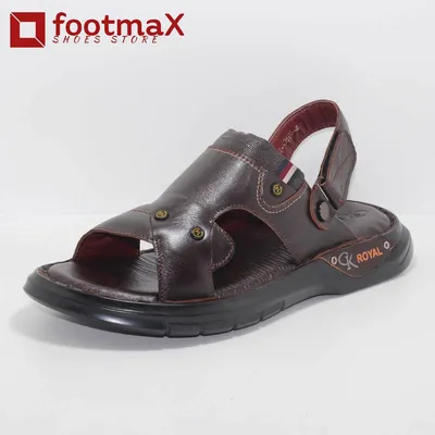 Comfortable leather sandals with belt sandals