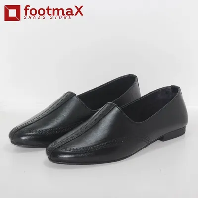 Genuine leather black cycle shoes