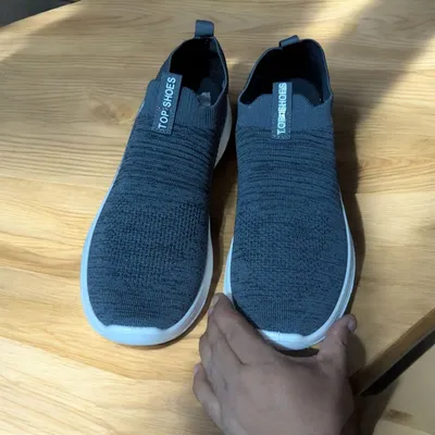 Men’s  Slip-On Knit Sneakers Lightweight Casual Shoes BD