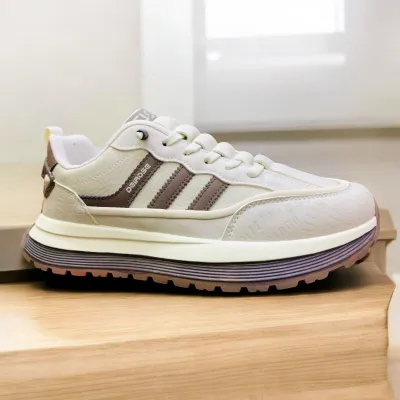 Cream Running Sneakers Lightweight Casual Sports Shoes