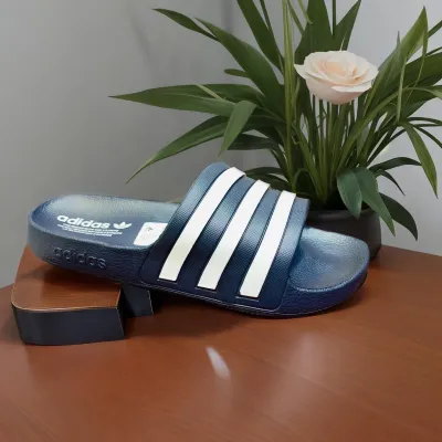 Adidas Slide Slippers – Black/White, Outdoor Casual Slides for Men