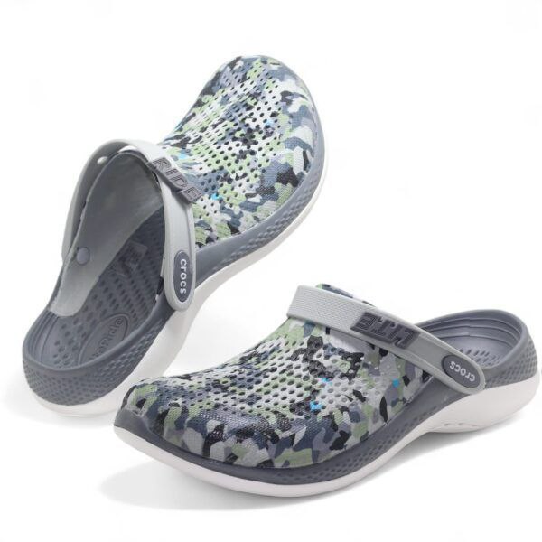 Camouflage Crocs-Style Clogs — Ventilated Comfort with Adjustable Strap |