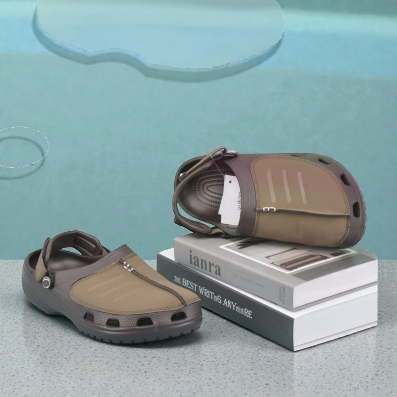 Men's Outdoor Crocs Slides slipper Casual Breathable Non-slip Beach Shoes Sandals