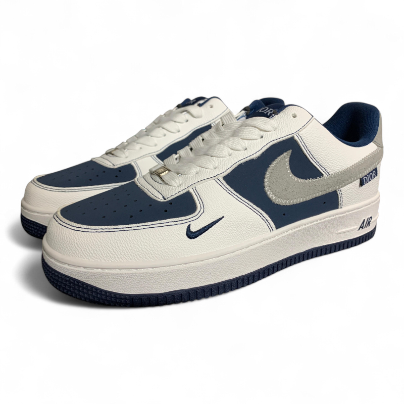 Custom Nike Air Force 1 — Maroon DIOR Edition 