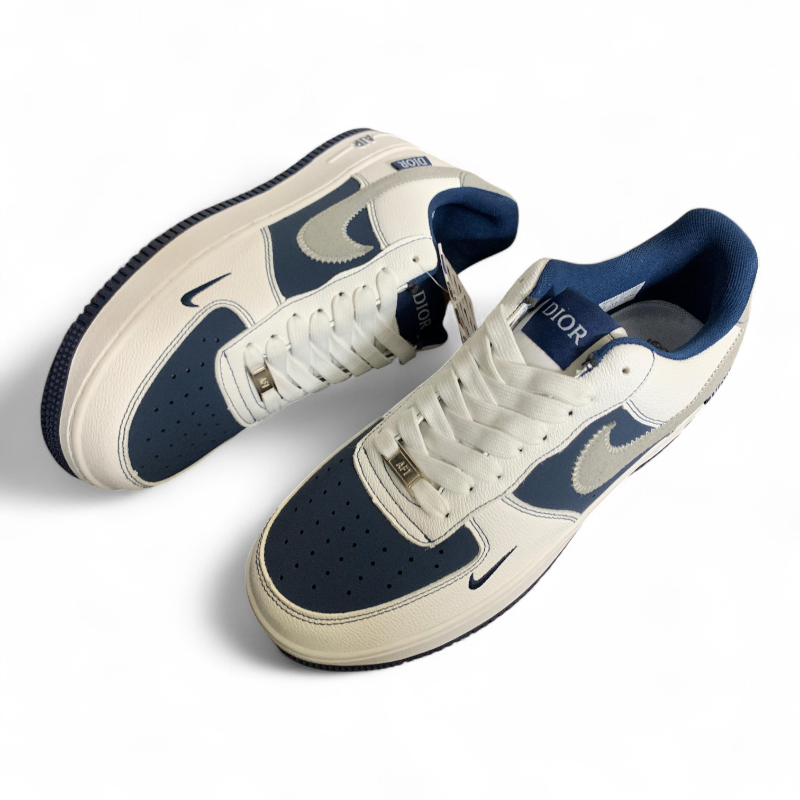 Custom Nike Air Force 1 — Maroon DIOR Edition 