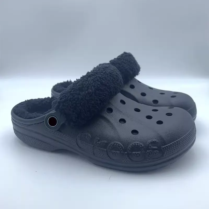 Croos New Star Beja Autumn and Winter Star Classic Men's and Women's Shoes Couple Blyzen Fleece-Lined Cotton Slippers