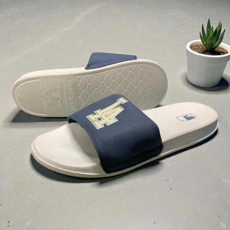 Mlb Slippers Summer Yankees Men's  Casual One-Line Beach Slippers Cross-Border