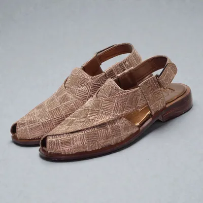 Step into a world of elegance and tradition with our exquisite Golden Color Men’s Kabuli Sandals
