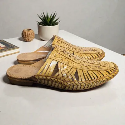 Hand made  Hangover Men’s Handcrafted Brown Leather Casual Mules – Daily Style