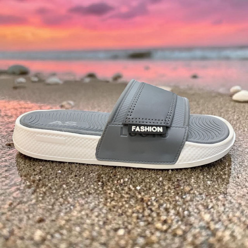 Black & White Slide Sandals Fashion Label Comfort 