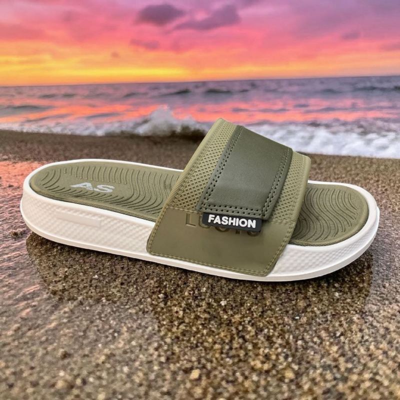 Black & White Slide Sandals Fashion Label Comfort 