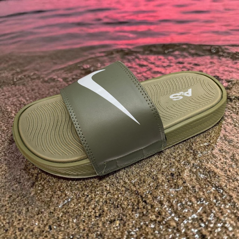 Olive Green Nike Slide Sandals  Branded Comfort