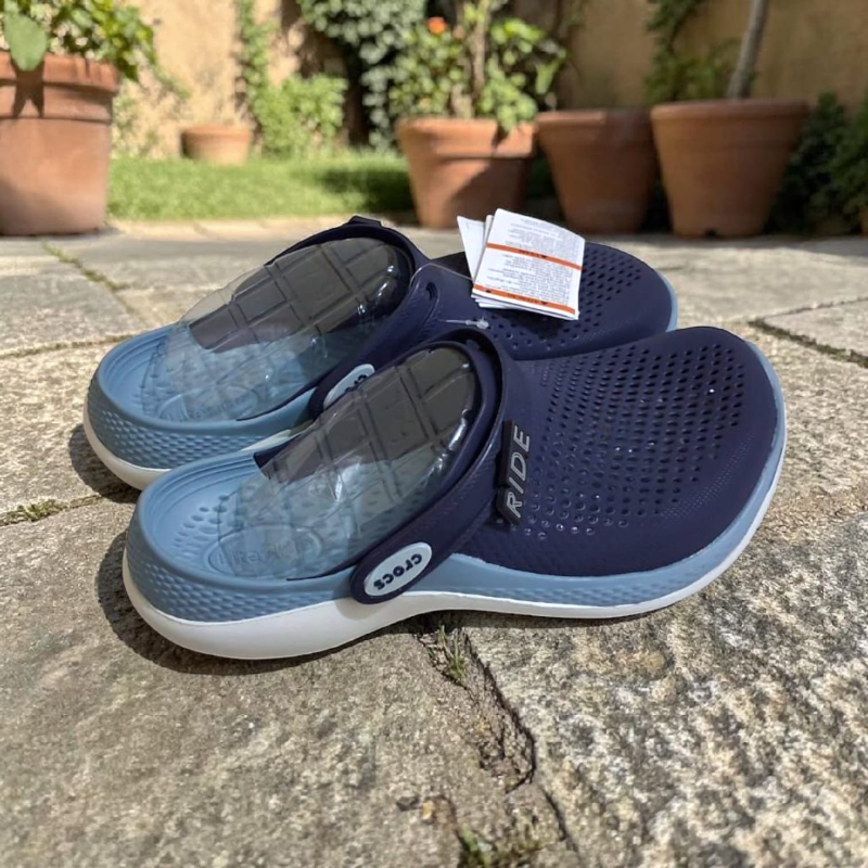 Crocs Summer New  Generation Printed Clogs for Couples Lightweight Non-Slip Beach Shoes Men's