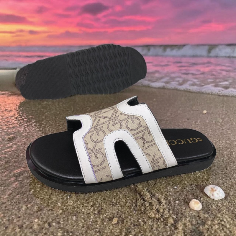 en’s Designer-Inspired Luxury Leather Slides | High-Fashion Summer Sandals