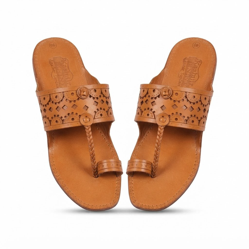 Authentic Handcrafted Kolhapuri Chappals – Traditional Footwear