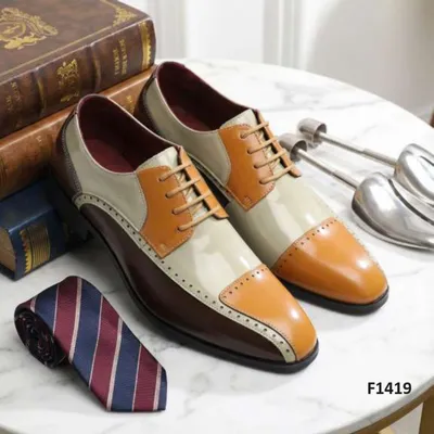 Embossed Vamp Formal Shoes