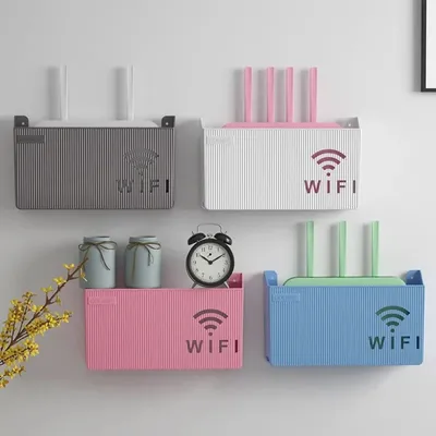 Portable Wall Mounted WiFi Router Shelf