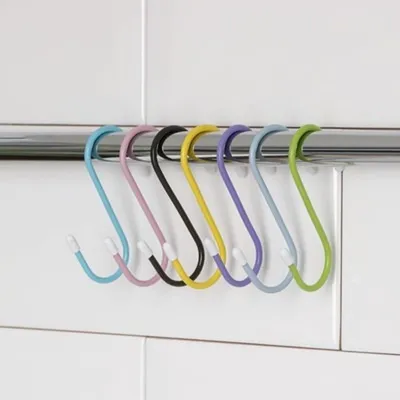  Multi Purpose Colorful  S-Shaped Hanging Hook (6 Pc)