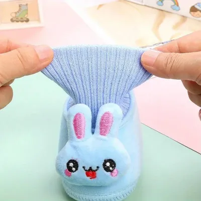 Cute Cartoon Rabbit Kids Winter Shoes (0-18months) 