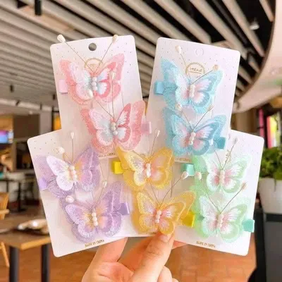 Butterfly Hairpins Clips Set (2 pc)