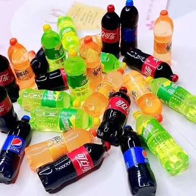 Miniature Simulated Beverage Bottles (10 Pc)