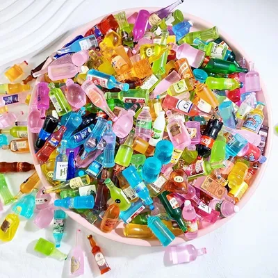  Mini Resin Juice Water Bottle (10 Pc)