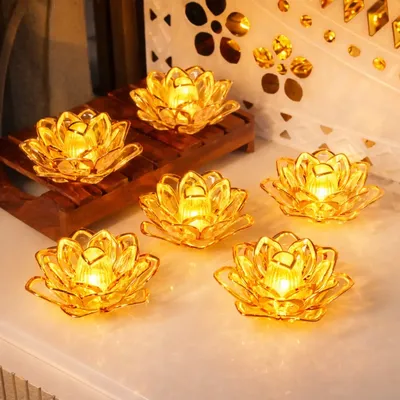 LED Lotus Flower Lamp (1 Pc)
