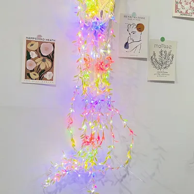 Artificial Green Leaf Led String Light (1 Pc)