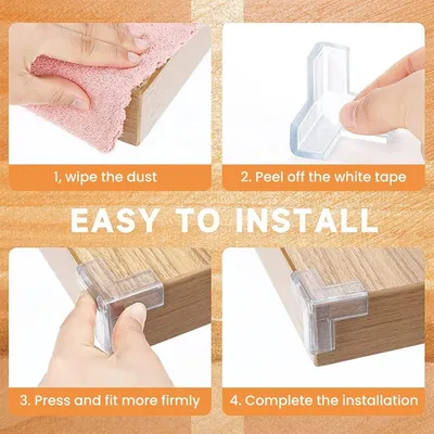 Safety Silicone Table Corner Protector's (4 Pc)