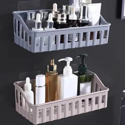 Wall Hanging Toilet Plastic Shelf (1 Pc)