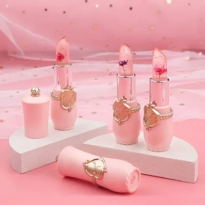 Flower Moisturizing Lip Balm Lipstick Crystal Jelly 