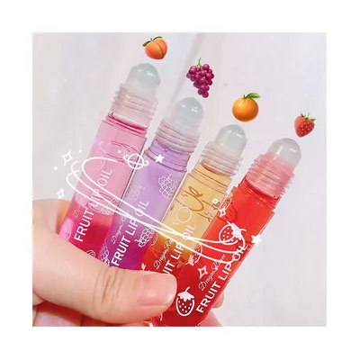 Fruit Lip Gloss / Lip Oil Set (4 Pcs)