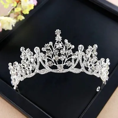 Silver Rhinestone Crown